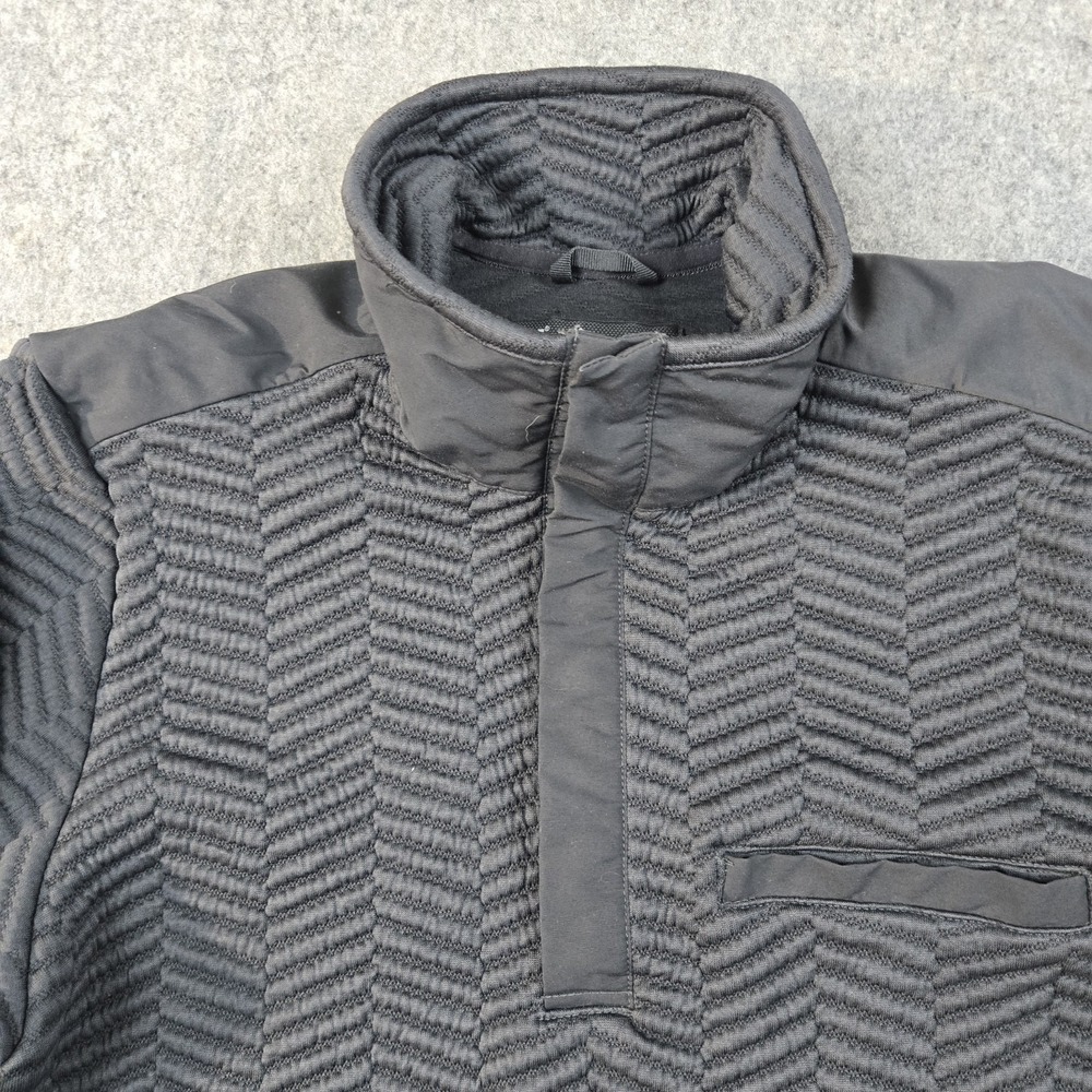 Helly Hansen Sweatshirt Mens Small Black Ebony Lillo‎ Snap Pullover Skiing - Picture 7 of 16